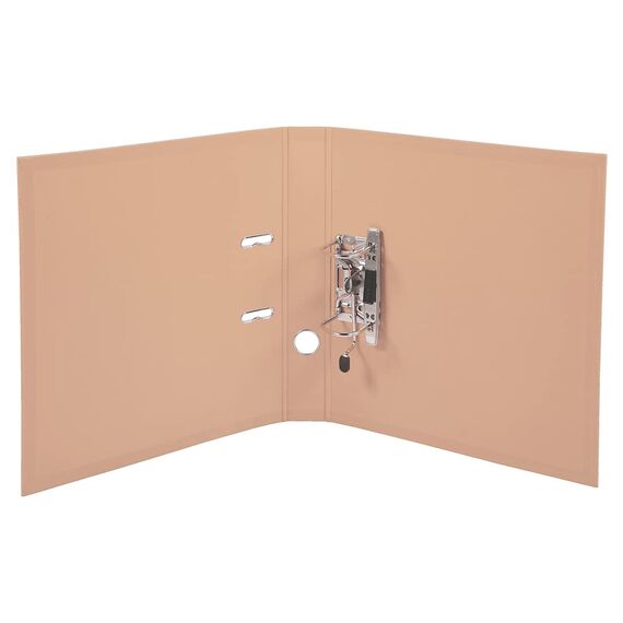 Exacompta 53505E Premium PP-Ordner Prem´Touch. 5 cm schmal DIN A4 Kunststoffbezug außen Papierbezug innen Rückenschild austauschbar Ringordner Aktenordner Briefordner Plastikordner lachs