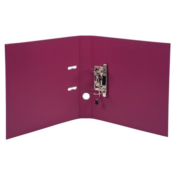 Exacompta 53547E Premium PP-Ordner Prem´Touch. 5 cm schmal DIN A4 Kunststoffbezug außen Papierbezug innen Rückenschild austauschbar Ringordner Aktenordner Briefordner Plastikordner fuchsia