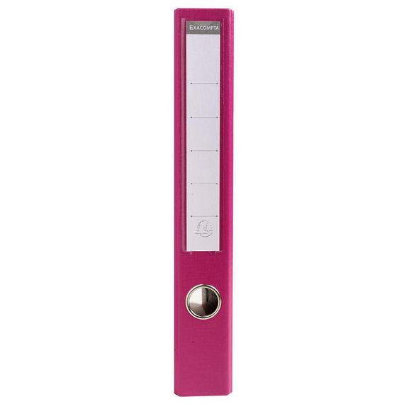Exacompta 53547E Premium PP-Ordner Prem´Touch. 5 cm schmal DIN A4 Kunststoffbezug außen Papierbezug innen Rückenschild austauschbar Ringordner Aktenordner Briefordner Plastikordner fuchsia
