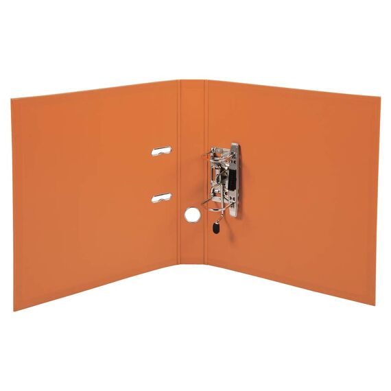 Exacompta 53544E Premium PVC-Ordner Prem´Touch. 5 cm schmal DIN A4 Ringordner Aktenordner Briefordner Büroordner Plastikordner Schlitzordner orange