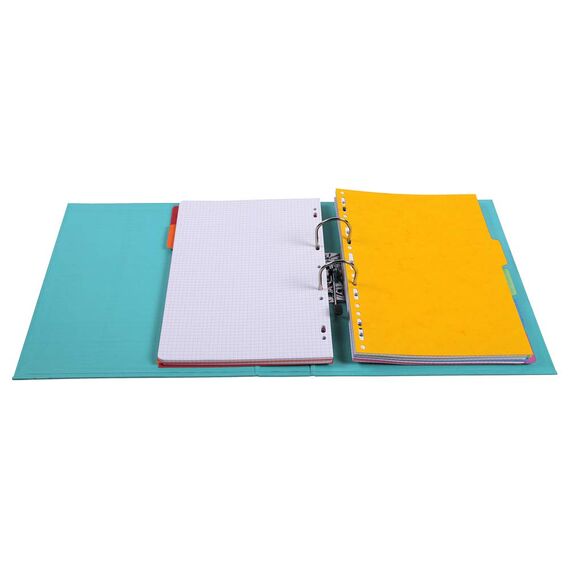 Exacompta 53703E 10er Pack Premium PVC-Ordner Prem´Touch Pastell. 7 cm breit DIN A4 Ringordner Aktenordner Briefordner Büroordner Plastikordner Schlitzordner Pastellgrün