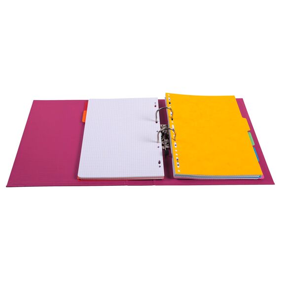 Exacompta 53074E 10er Pack Premium PVC-Ordner Prem´Touch. 7 cm breit DIN A4 Ringordner Aktenordner Briefordner Büroordner Plastikordner Schlitzordner farbig sortiert