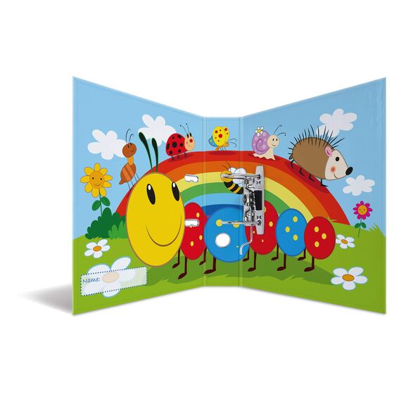 HERMA Ordner A4 Kinder Geburtstag Set, 10 Stück, 7 cm breit, Ringordner mit Kindergarten Motiv, bunter Aktenordner mit Innendruck für Jungen, Mädchen und Kinder