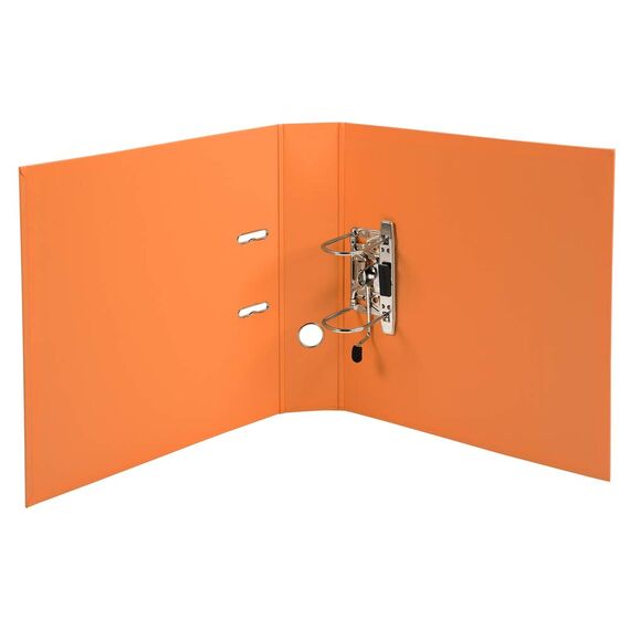 Exacompta 53744E 10er Pack Premium PVC-Ordner Prem´Touch. 7 cm breit DIN A4 Ringordner Aktenordner Briefordner Büroordner Plastikordner Schlitzordner orange