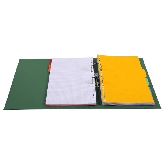 Exacompta 53753E 10er Pack Premium PVC-Ordner Prem´Touch. 7 cm breit DIN A4 Ringordner Aktenordner Briefordner Büroordner Plastikordner Schlitzordner dunkelgrün