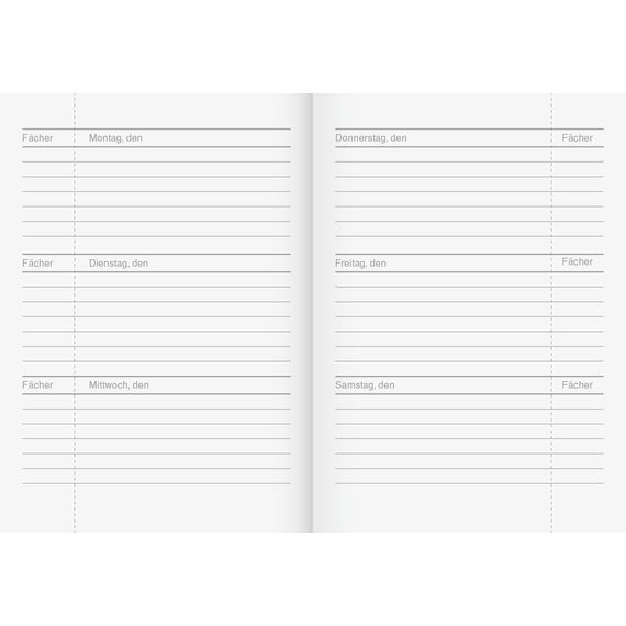 BRUNNEN Hausaufgabenheft | A6, 24 Blatt, grün