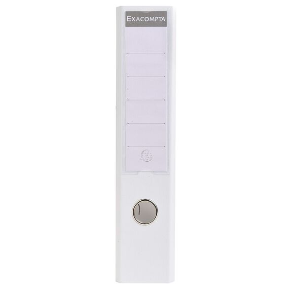 Exacompta 53748E 10er Pack Premium PVC-Ordner Prem´Touch Pastell. 7 cm breit DIN A4 Ringordner Aktenordner Briefordner Büroordner Plastikordner Schlitzordner Weiß