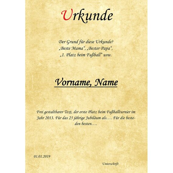 Clever Pool 25 Blatt Briefpapier, Urkundenpapier, Vintage, marmoriert, hochwertige 120g/qm Qualität, beidseitig, Mittelalter Papier, freundliche Farbe