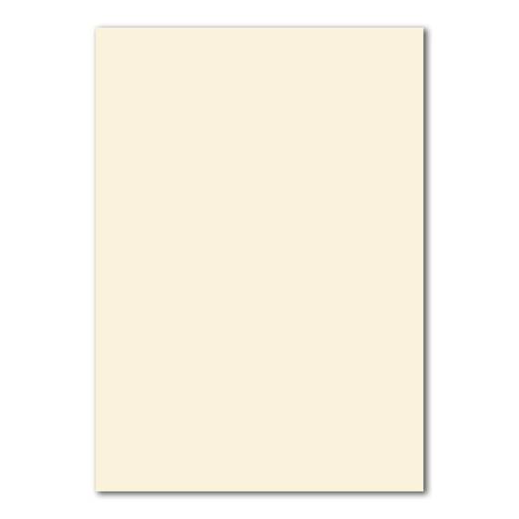 50x Briefpapier Set DIN A4 mit DIN Lang Briefumschlägen, Nassklebung - Creme-Vanille - mattes Schreibpapier mit Kuverts - FarbenFroh by GUSTAV NEUSER