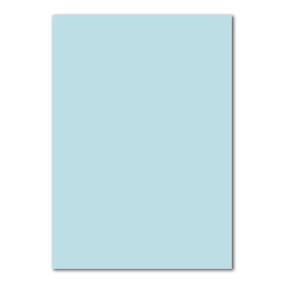 75x Briefpapier Set DIN A4 mit DIN Lang Briefumschlägen, Haftklebung - Hellblau - mattes Schreibpapier mit Kuverts - FarbenFroh by GUSTAV NEUSER