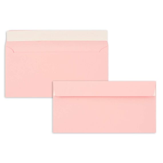 100x Briefpapier Set DIN A4 mit DIN Lang Briefumschlägen, Haftklebung - Rosa - mattes Schreibpapier mit Kuverts - FarbenFroh by GUSTAV NEUSER
