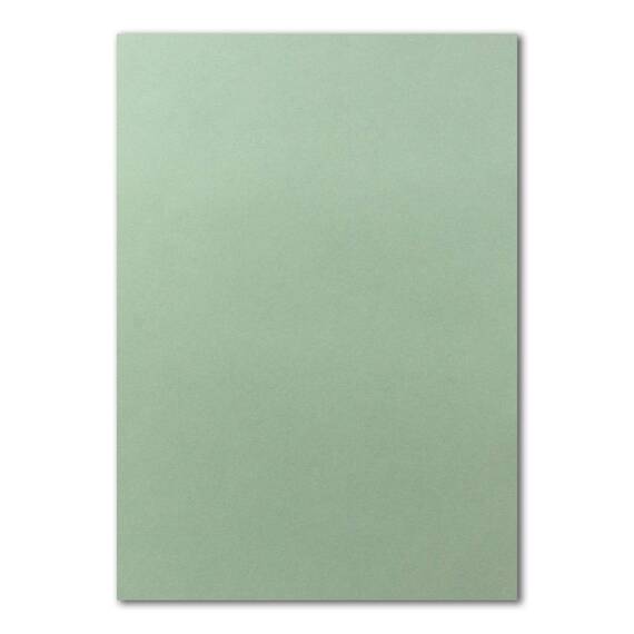 75x Briefpapier Set DIN A4 mit DIN Lang Briefumschlägen, Haftklebung - Eukalyptus-Grün - mattes Schreibpapier mit Kuverts - FarbenFroh by GUSTAV NEUSER