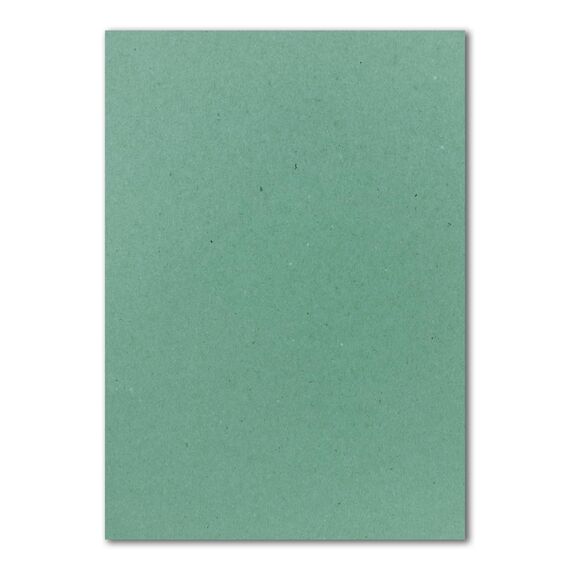 200x Briefpapier Set DIN A4 mit DIN Lang Briefumschlägen, Nassklebung - Kraftpapier Eukalyptus-Grün - Recycling-Schreibpapier mit Kuverts - FarbenFroh by GUSTAV NEUSER