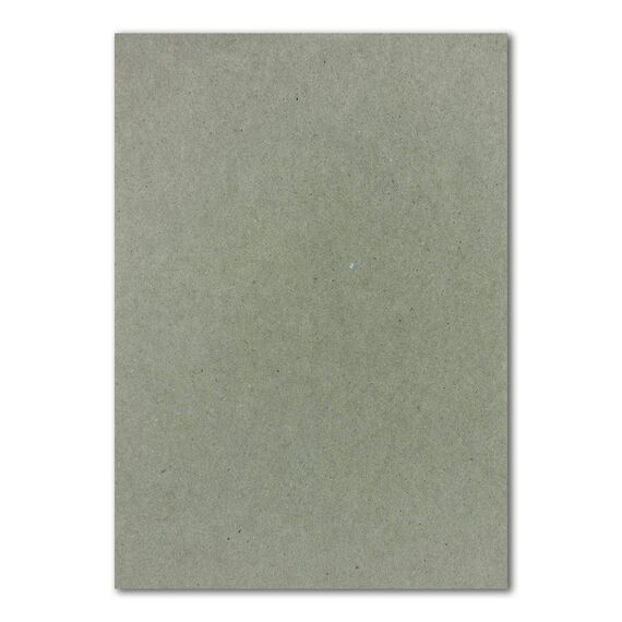 150x Briefpapier Set DIN A4 mit DIN Lang Briefumschlägen, Nassklebung - Kraftpapier-Grau - Recycling-Schreibpapier mit Kuverts - FarbenFroh by GUSTAV NEUSER