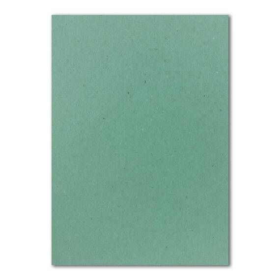 250x Briefpapier Set DIN A4 mit DIN Lang Briefumschlägen, Haftklebung - Kraftpapier Eukalyptus-Grün - Recycling-Schreibpapier mit Kuverts - FarbenFroh by GUSTAV NEUSER
