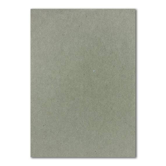 700x Briefpapier Set DIN A4 mit DIN Lang Briefumschlägen, Nassklebung - Kraftpapier-Grau - Recycling-Schreibpapier mit Kuverts - FarbenFroh by GUSTAV NEUSER