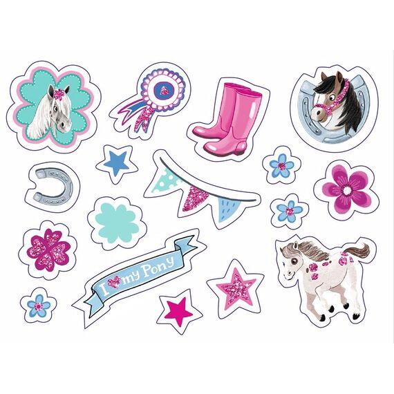 moses. Pferde Briefpapier-Set - Briefbögen, Briefumschläge und bunte Sticker in einer praktischen Aufbewahrungsmappe, Utensilien für Brief-FreundInnen, 26246