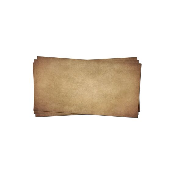 PRESENTOU Briefpapier beidseitig bedruckt 120 Gramm Papier | Motivpapier Urkundenpapier Urkunde Speisekarte Liebesbrief (Vintage Dunkel, 50 Umschläge)