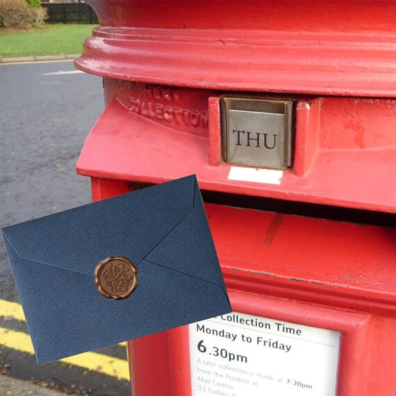 22 Stück Briefpapier Vintage Papier, Set mit 6 Leinenumschlag Umschläge und Wachssiegel 10 A5 Briefpapier Vintage Papier, Kraftpapier Umschläge für Geburtstag, Hochzeits Einladung Grußkarten (Blau)