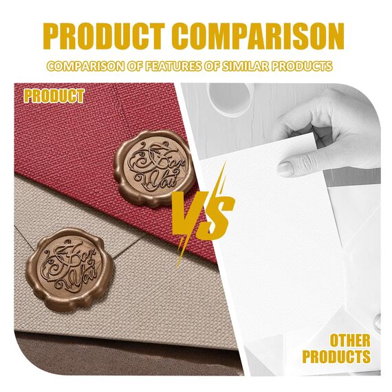 22 Stück Briefpapier Vintage Papier, Set mit 6 Leinenumschlag Umschläge und Wachssiegel 10 A5 Briefpapier Vintage Papier, Kraftpapier Umschläge, für Geburtstag, Hochzeits Einladung Grußkarten Farbe