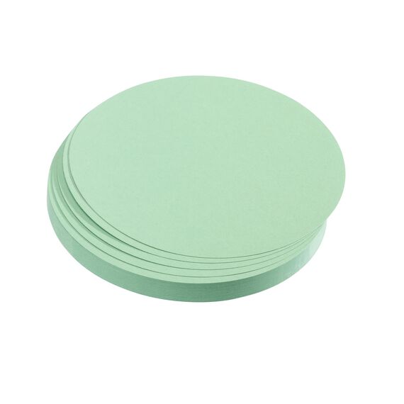 FRANKEN Moderationskarten Kreis klein, 95 mm, 500 Stück, Präsentationskarten ideal für Meetings, Trainings, Schulungen im Büro oder Hotel und Lehrer in der Schule, Metaplankarten, Grün, UMZ 10 19