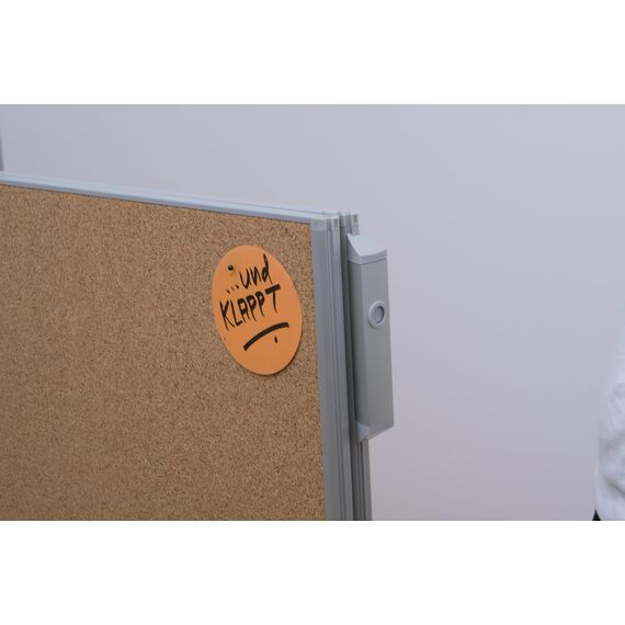 FRANKEN Moderationskarten Kreis klein, 95 mm, 500 Stück, Präsentationskarten ideal für Meetings, Trainings, Schulungen im Büro oder Hotel und Lehrer in der Schule, Metaplankarten, Weiß, UMZ 10 09