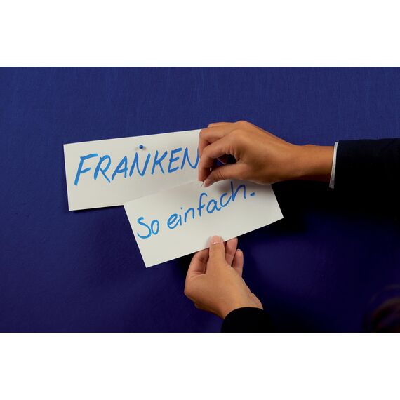FRANKEN Moderationskarten Rechteck, 205 x 95 mm, 500 Stück, Präsentationskarten ideal für Meetings, Trainings, Schulungen im Büro oder Hotel und Lehrer in der Schule, Metaplankarten, Rot, UMZ 1020 07