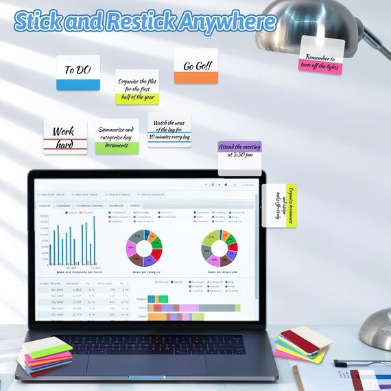 Page Marker Set 400 Stück Index Haftmarker 20 Sets 10 Farben Haftnotizen Tabs Klebezettel Haftstreifen Tabs Sticky Notes Selbstklebend für Lesen Markieren von Seiten Lernen