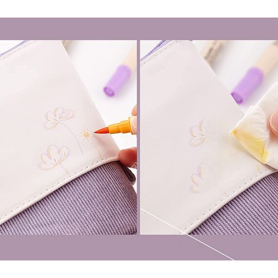 YeahBoom Federmäppchen Reißverschluss,2-in-1 Schlampermäppchen und Stifteköcher,Federmäppchen Mädchen,Ständer Bleistifthalter,Teleskopisch Mäppchen,Stifteköcher für Teenager Schülerin