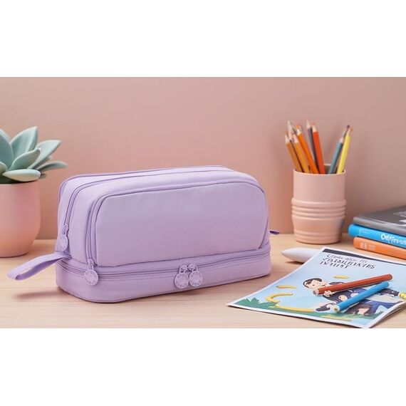 Mailain Federmäppchen Mäppchen für Mädchen Teenager, Groß Federtasche Federmappe Erwachsene Etui Schule 4 Fächer Pencil Cases
