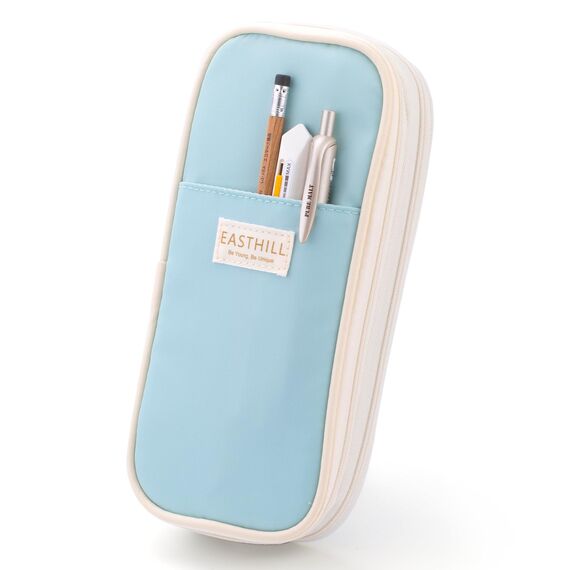 EASTHILL Federmäppchen mit großem Fassungsvermögen, großes Federmäppchen, Schreibwaren-Stifttasche für Teenager-Blau