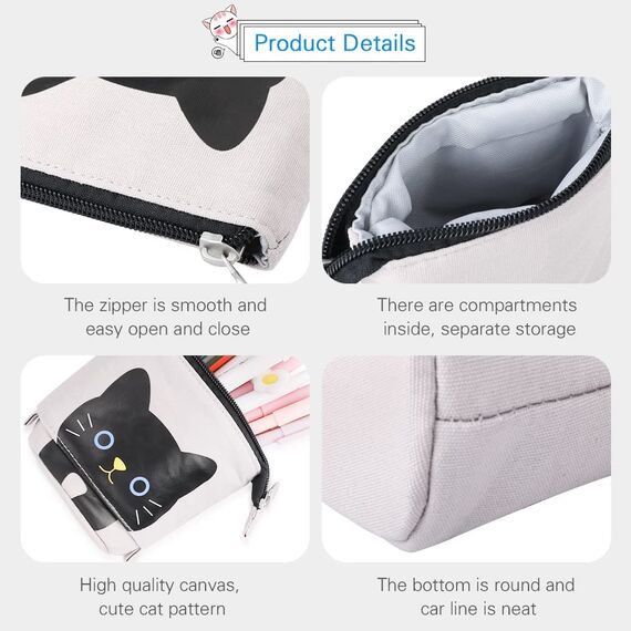 YeahBoom Federmäppchen Reißverschluss,2-in-1 Schlampermäppchen und Stifteköcher,Federmäppchen Mädchen,Ständer Bleistifthalter,Teleskopisch Mäppchen,Stifteköcher für Teenager Schülerin