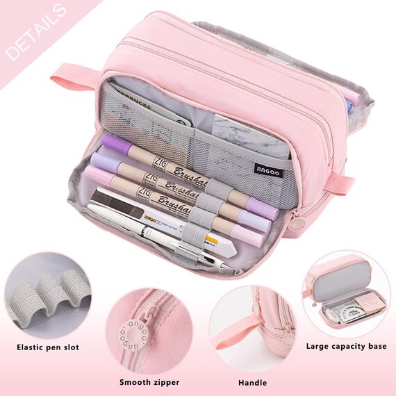 Mailain Federmäppchen Mäppchen Mädchen Teenager, Groß Federtasche Federmappe Erwachsene Etui Schule 4 Fächer Pencil Cases