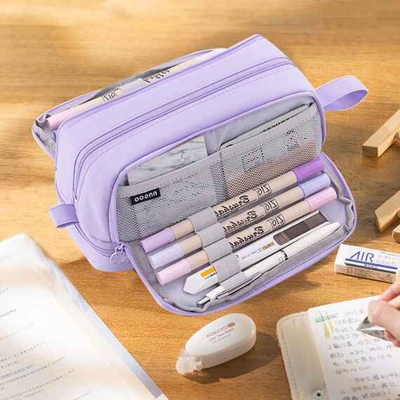 Mailain Federmäppchen Mäppchen für Mädchen Teenager, Groß Federtasche Federmappe Erwachsene Etui Schule 4 Fächer Pencil Cases