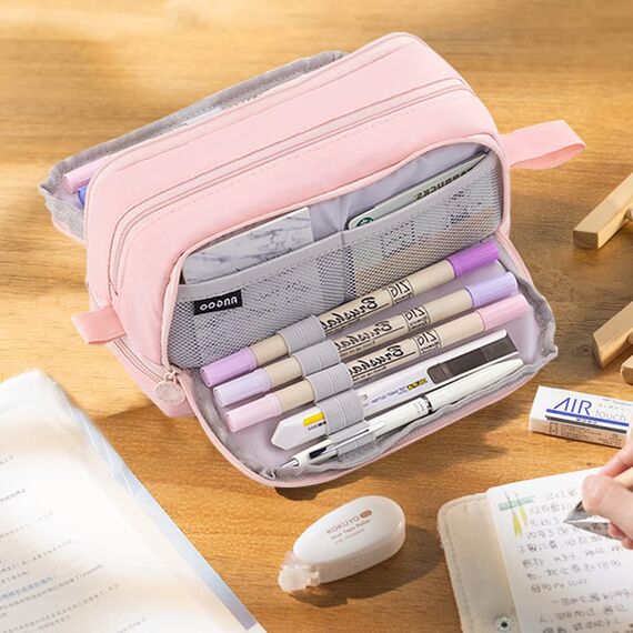 Mailain Federmäppchen Mäppchen Mädchen Teenager, Groß Federtasche Federmappe Erwachsene Etui Schule 4 Fächer Pencil Cases