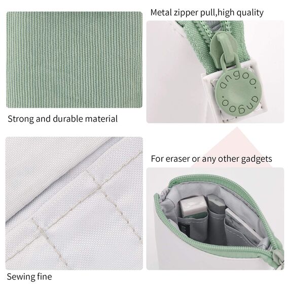 YeahBoom Federmäppchen Reißverschluss,2-in-1 Schlampermäppchen und Stifteköcher,Federmäppchen Mädchen,Ständer Bleistifthalter,Teleskopisch Mäppchen,Stifteköcher für Teenager Schülerin