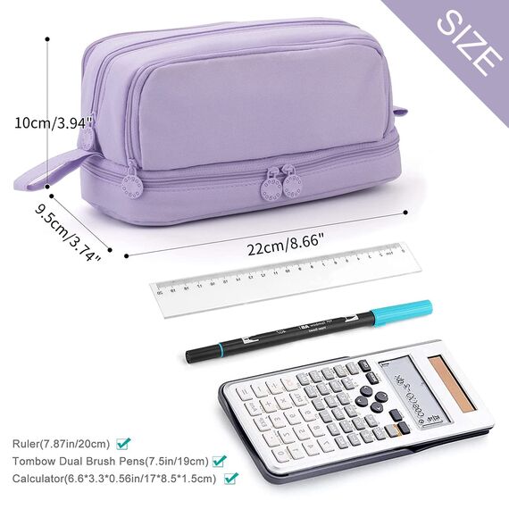 Mailain Federmäppchen Mäppchen für Mädchen Teenager, Groß Federtasche Federmappe Erwachsene Etui Schule 4 Fächer Pencil Cases