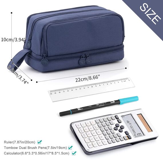 Mailain Federmäppchen Mäppchen für Jungen Mädchen Teenager, Groß Federtasche Federmappe Erwachsene Etui Schule 4 Fächer Pencil Cases