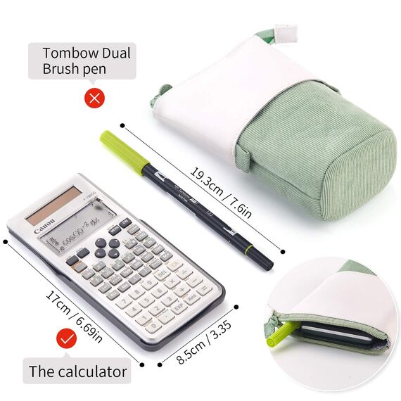 YeahBoom Federmäppchen Reißverschluss,2-in-1 Schlampermäppchen und Stifteköcher,Federmäppchen Mädchen,Ständer Bleistifthalter,Teleskopisch Mäppchen,Stifteköcher für Teenager Schülerin