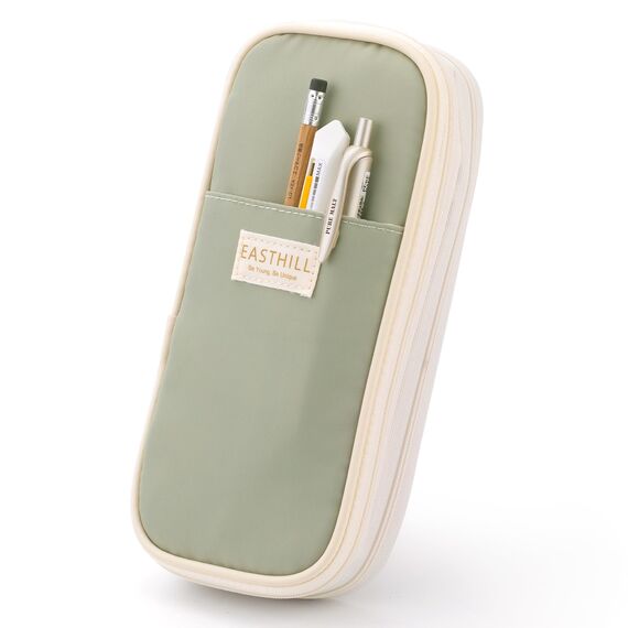 EASTHILL Federmäppchen mit großem Fassungsvermögen, Schreibwaren-Stifttasche für Teenager-Grün