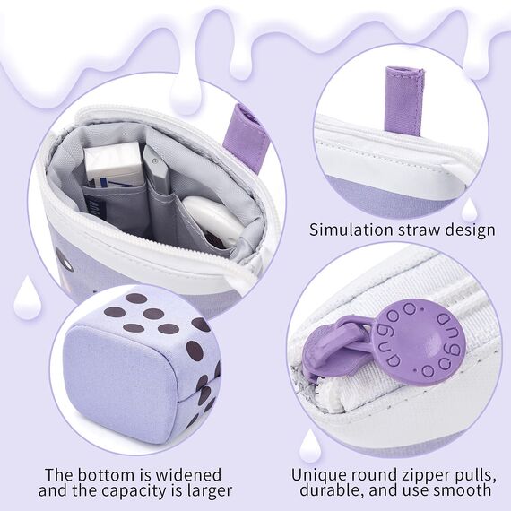 YeahBoom Federmäppchen Reißverschluss,2-in-1 Schlampermäppchen und Stifteköcher,Federmäppchen Mädchen,Ständer Bleistifthalter,Teleskopisch Mäppchen,Stifteköcher für Teenager Schülerin