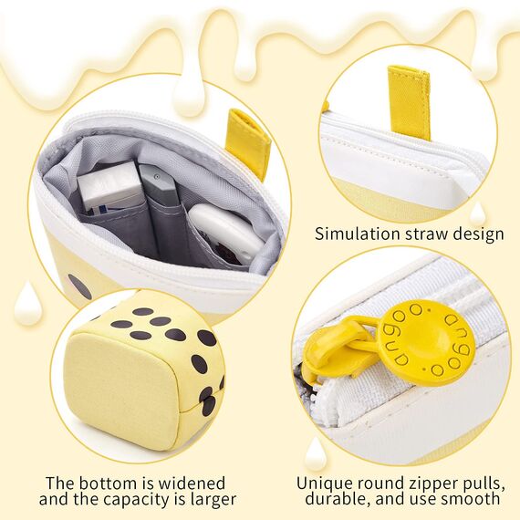 YeahBoom Federmäppchen Reißverschluss,2-in-1 Schlampermäppchen und Stifteköcher,Federmäppchen Mädchen,Ständer Bleistifthalter,Teleskopisch Mäppchen,Stifteköcher für Teenager Schülerin