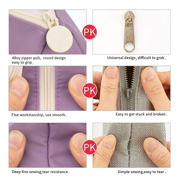 EASTHILL Federmäppchen Pencil case mit grossem Fassungsvermögen Mäppchen Schreibwarenbeutel Bleistift Beutel für Middle High School College Office Studentin Mädchen Erwachsener-Purple