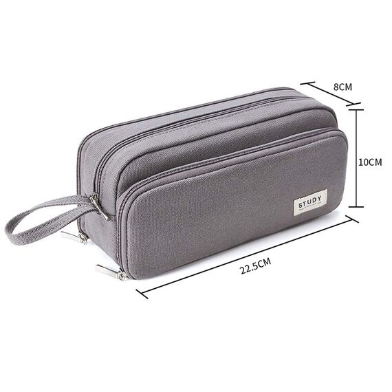 KALIDI Federmäppchen mit 3 Fächer Große Kapazität Mäppchen Federtasche Stiftetasche Pencil Case Bleistifttasche für Schule & Büro