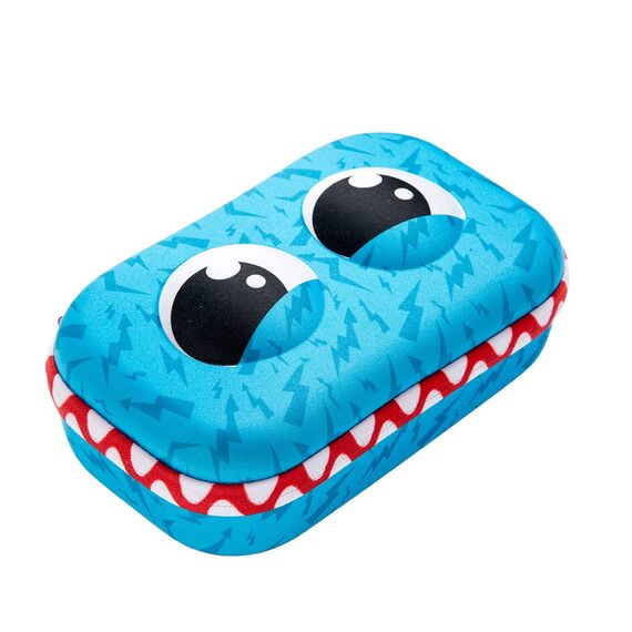 ZIPIT Wildlings Federmäppchen für Jungen, Großes Mäppchen für die Schule, Organizer-Etui für Kinder, Federmappe Blau