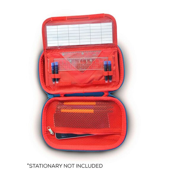 ZIPIT Wildlings Federmäppchen für Jungen, Großes Mäppchen für die Schule, Organizer-Etui für Kinder, Federmappe Blau