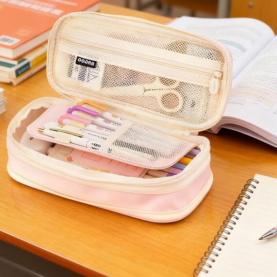 HuaMuDM Federmäppchen mit Großem Fassungsvermögen,Federmäppchen,Schreibwaren Stifttasche für Teenager, Kosmetiktasche,Schule,Büro,Zuhause,Mädchen