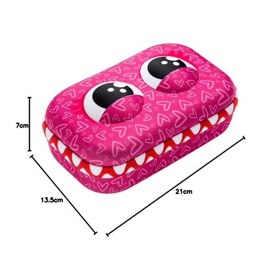 ZIPIT Wildlings Federmäppchen für Mädchen, Großes Mäppchen für die Schule, Organizer-Etui für Kinder, Federmappe Rosa