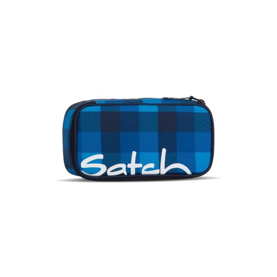 Satch Schlamperbox extra groß inkl. Trennfach Reißverschlussfach Stiftehalter Geodreieck Sichtfenster für Stundenplan