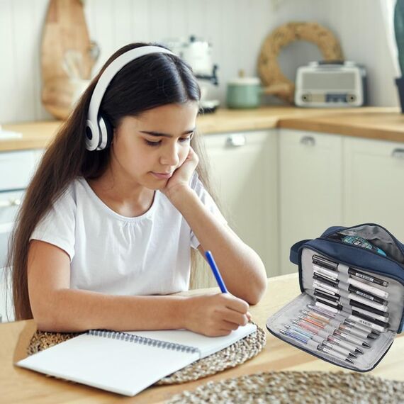 HuaMuDM Federmäppchen, Etui Große Kapazität, Unisex Mäppchen, Stiftetasche, federmäppchen große kapazität, Große Kapazität Pencil Case, Federmäppchen Groß, Super terbar Mäppchen Teenager mit Kapazität